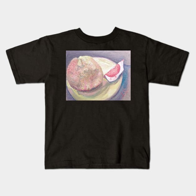 Pink grapefruit Kids T-Shirt by iragrit